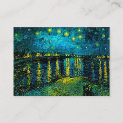 Van Gogh Starry Night Over the Rhne  Enclosure Card