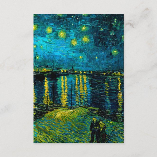 Van Gogh Starry Night Over the Rhône  Enclosure Card (Front)