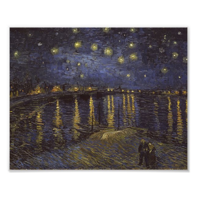 Van Gogh Starry Night Over The Rhone Fine Art Photo Print (Front)