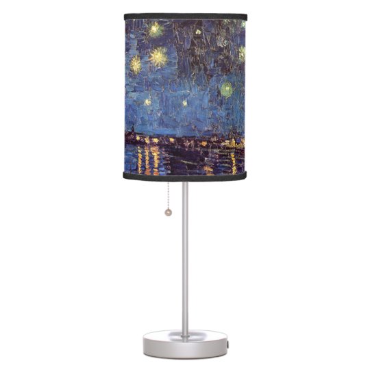 Van Gogh Starry Night Over the Rhone, Fine Art Table Lamp ...