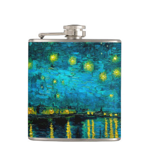 Van Gogh Starry Night Over the Rhône  Flask