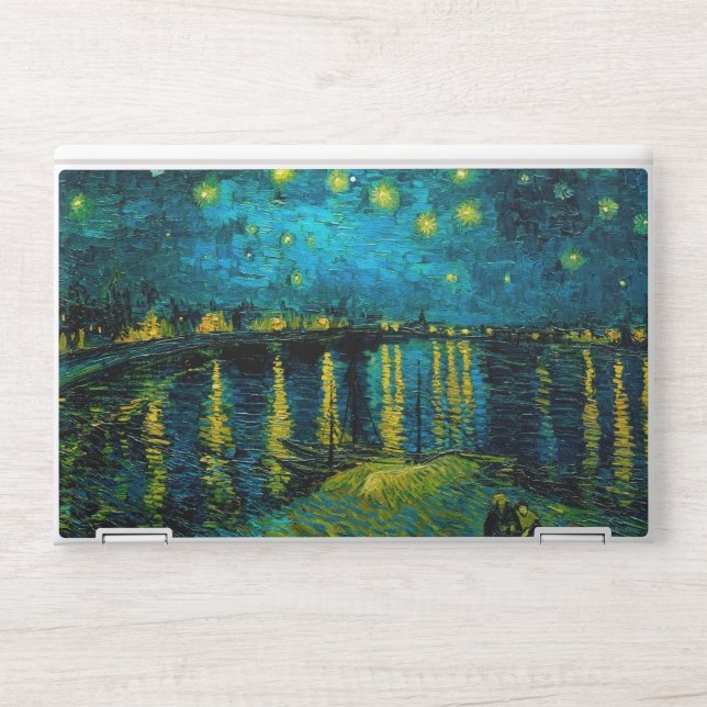 Van Gogh Starry Night Over the Rhône  HP Laptop Skin (Front)