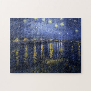 Van Gogh Starry Night Over The Rhone Jigsaw Puzzle