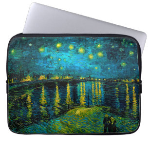 Van Gogh Starry Night Over the Rhône Laptop Sleeve