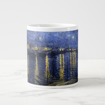 Van Gogh Starry Night Over The Rhone Large Coffee Mug by Zazilicious at Zazzle