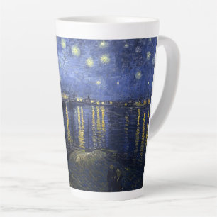 Van Gogh Starry Night Over the Rhone Latte Mug