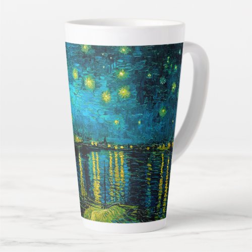 Van Gogh Starry Night Over the Rhne  Latte Mug
