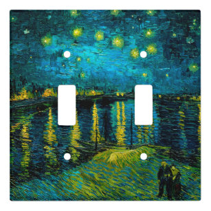 Van Gogh Starry Night Over the Rhône  Light Switch Cover