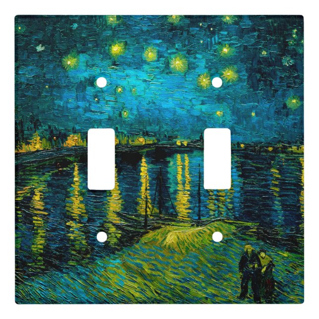 Van Gogh Starry Night Over the Rhône  Light Switch Cover (Front)