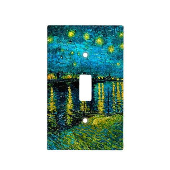 Van Gogh Starry Night Over the Rhône  Light Switch Cover (Front)