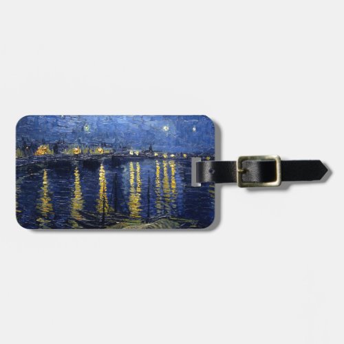 Van Gogh Starry Night Over the Rhone Luggage Tag