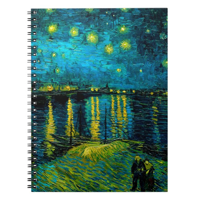 Van Gogh Starry Night Over the Rhône  Notebook (Front)