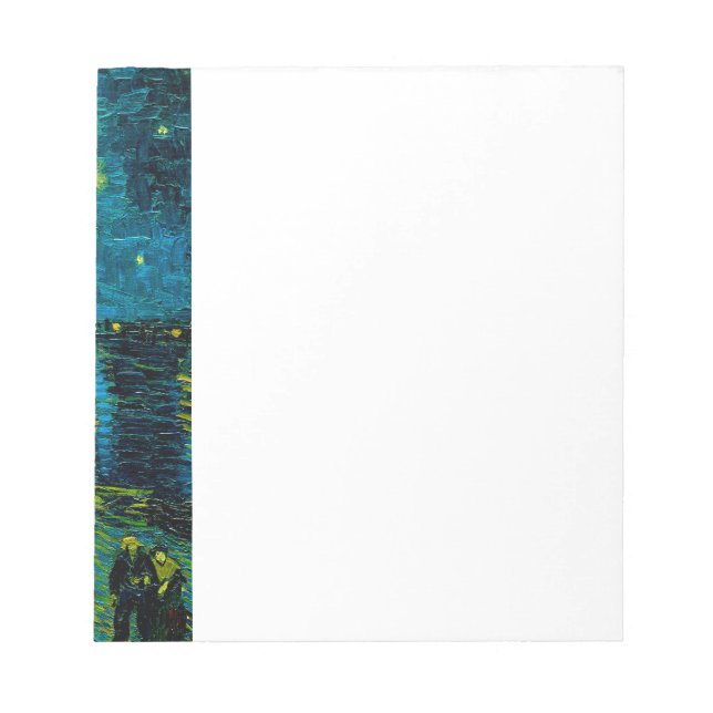 Van Gogh Starry Night Over the Rhône  Notepad (Front)