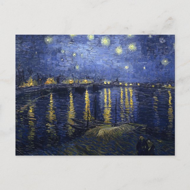 Van Gogh Starry Night Over The Rhone Postcard (Front)