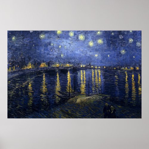 Van Gogh Starry Night Over The Rhone Poster