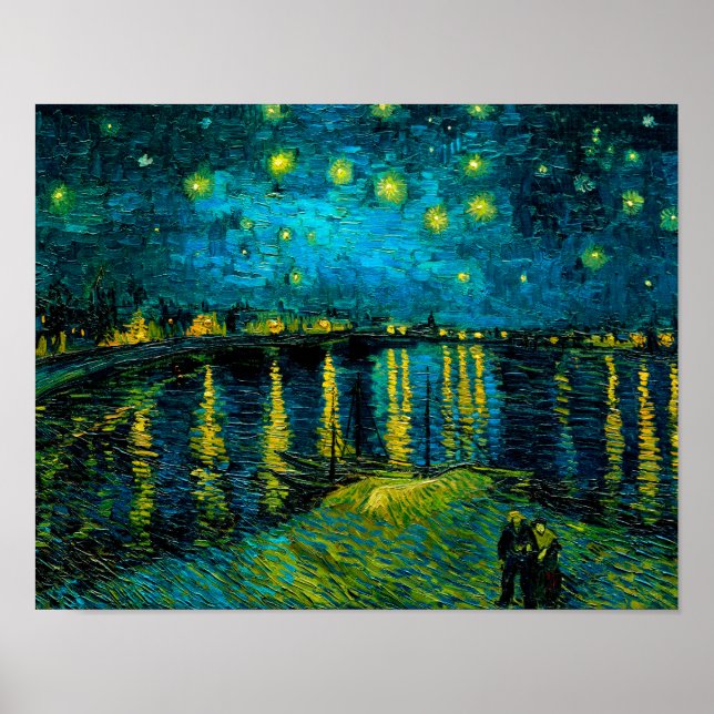 Van Gogh Starry Night Over the Rhône  Poster (Front)