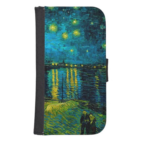 Van Gogh Starry Night Over the Rhne  Galaxy S4 Wallet Case