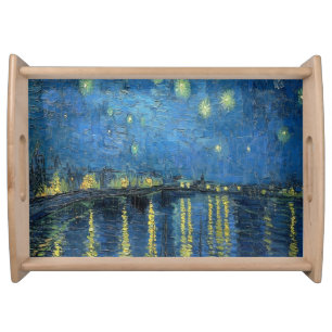 Van Gogh Starry Night Over the Rhone  Serving Tray