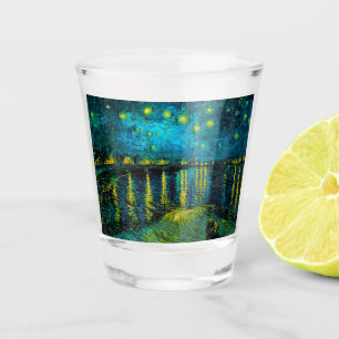 Van Gogh Starry Night Over the Rhône Shot Glass