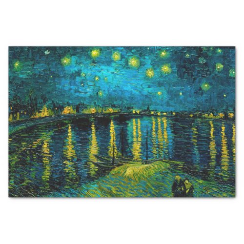 Van Gogh Starry Night Over the Rhne  Tissue Paper