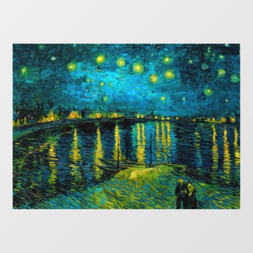 Van Gogh Starry Night Over the Rhne  Window Cling