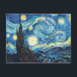 Van Gogh Starry Night Painting Postcard<br><div class="desc">Famous Starry Night Painting by Vincent Van Gogh.</div>