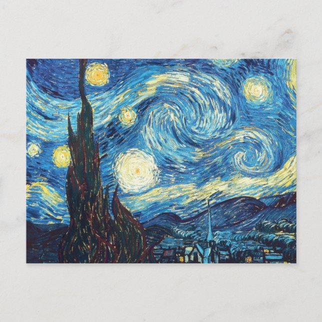 Van Gogh Starry Night Painting Postcard (Front)