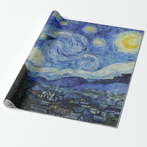 Van Gogh Starry Night Painting Wrapping Paper