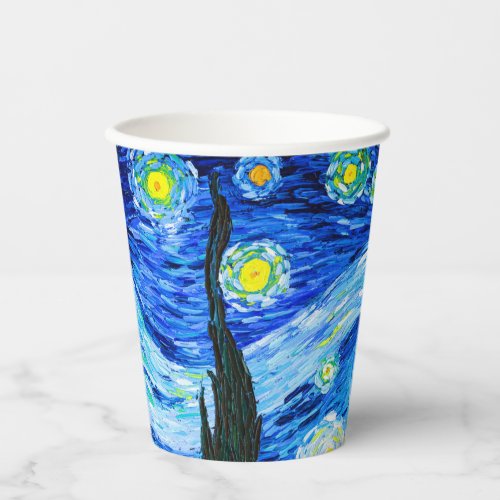 Van Gogh Starry Night Paper Cups