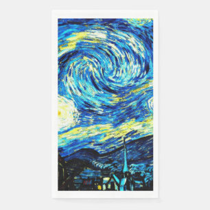 Van Gogh - Starry Night Paper Guest Towels