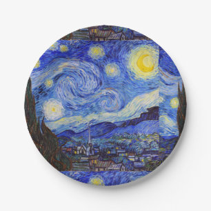 Van Gogh , "Starry Night" Paper Plates