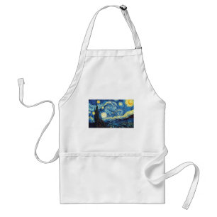 Van Gogh Starry Night Peace Love Destiny Adult Apron