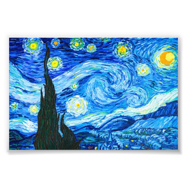 Van Gogh Starry Night Photo Print (Front)
