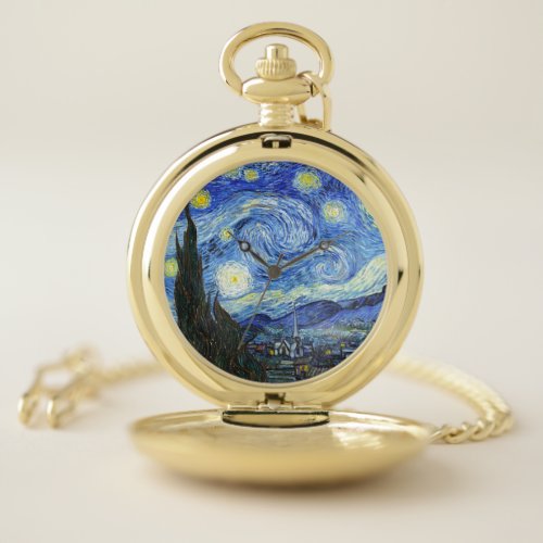 VAN GOGH Starry Night Pocket Watch