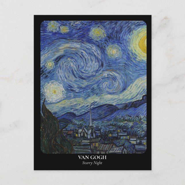 VAN GOGH / Starry Night Postcard (Front)