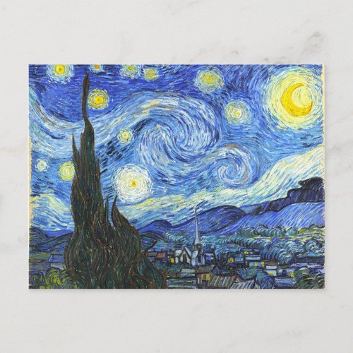 VAN GOGH Starry Night Postcard