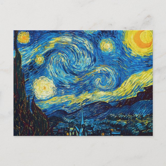 Van Gogh Starry Night Postcard (Front)