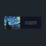 VAN GOGH "STARRY NIGHT" RETURN ADDRESS LABEL<br><div class="desc">VAN GOGH "STARRY NIGHT" RETURN ADDRESS LABELS</div>