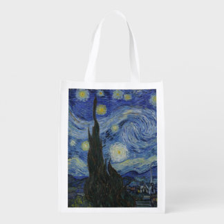 Van Gogh Starry Night Reusable Grocery Bag