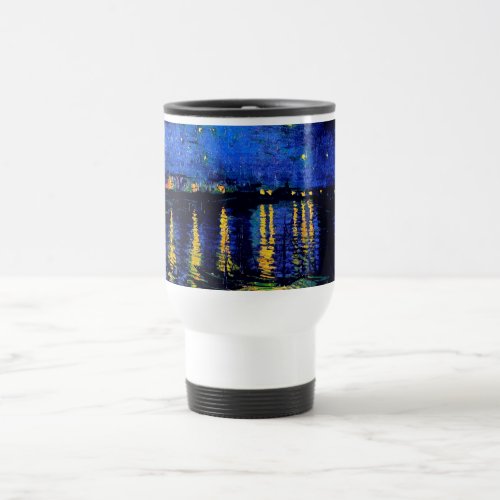 Van Gogh Starry Night Rhone F474 Fine Art Travel Mug