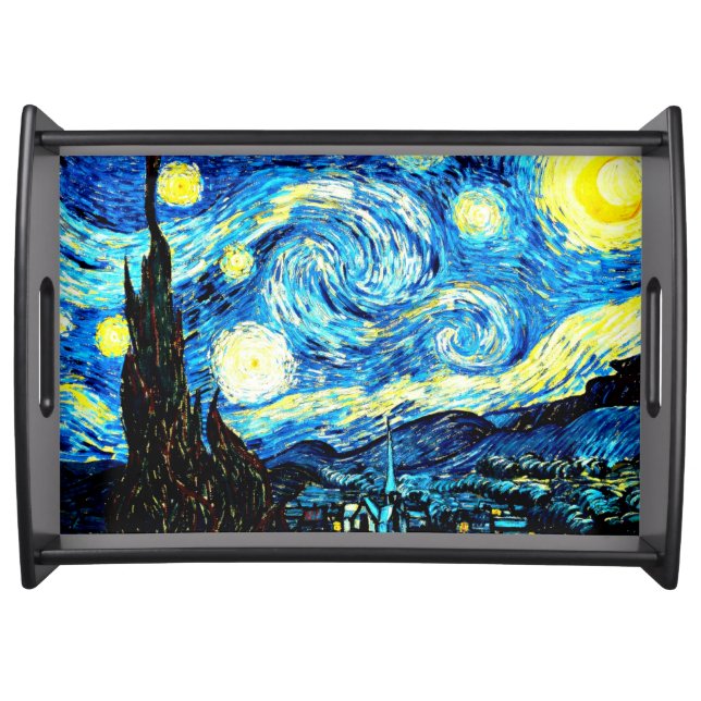 Van Gogh - Starry Night Serving Tray (Front)