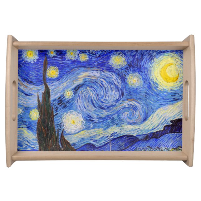 Van Gogh , "Starry Night" Serving Tray (Front)