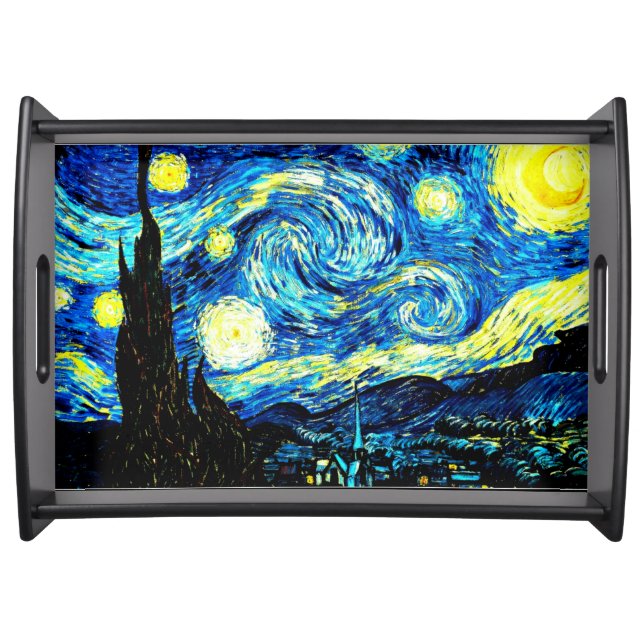 Van Gogh - Starry Night  Serving Tray (Front)