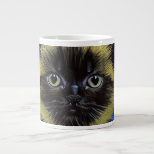 Van Gogh Starry Night Siamese Cat Giant Coffee Mug