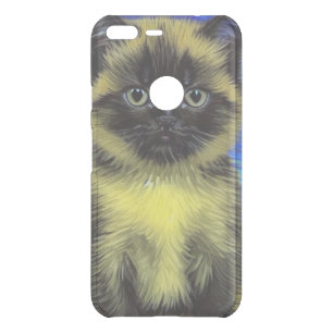 Van Gogh Starry Night Siamese Cat Uncommon Google Pixel XL Case
