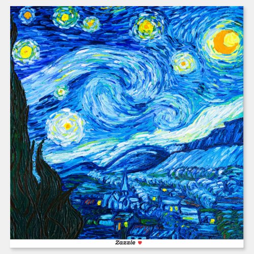 Van Gogh Starry Night Sticker