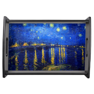 Van Gogh/starry night sur Rhone Serving Tray