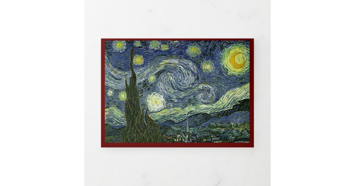 Van Gogh Starry Night Template | Zazzle