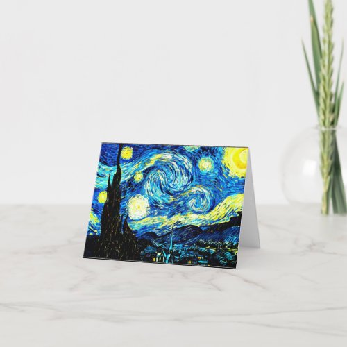 Van Gogh _ Starry Night Thank You Card