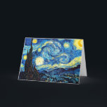Van Gogh - Starry Night Thank You Card<br><div class="desc">Starry Night,  Vincent van Gogh's famous painting.</div>